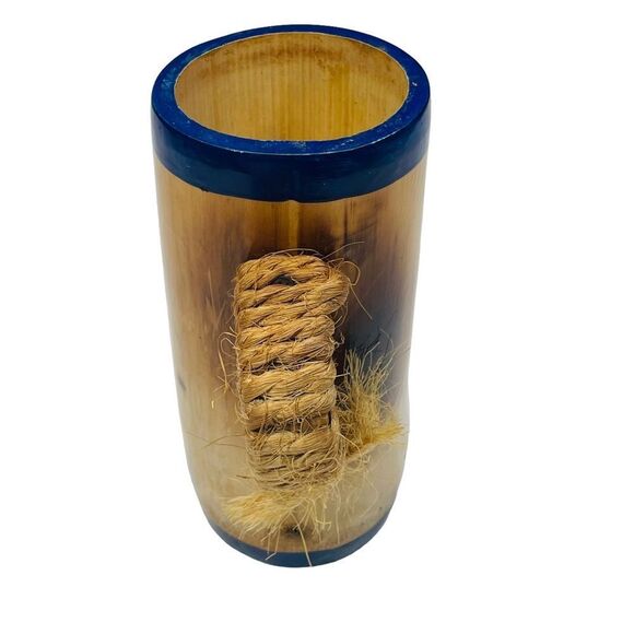 Handmade Wooden Bamboo Houston Texans Draft Mug - Picture 4 of 7